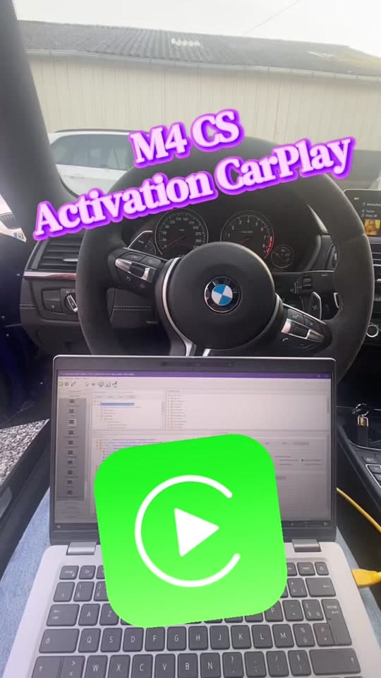 Activation CarPlay sur BMW M4 CS