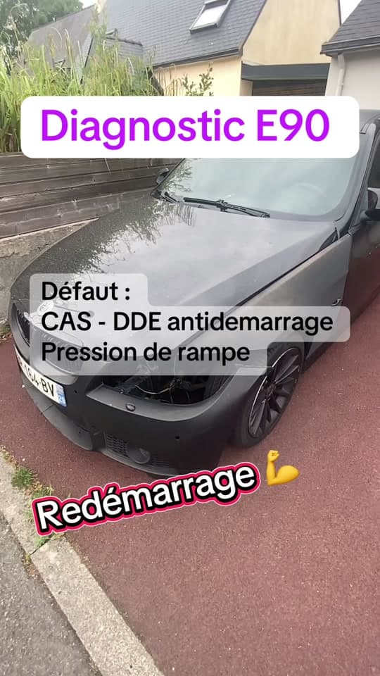 Diagnostic BMW E90 qui ne démarre pas : anti-démarrage et capteur de rampe