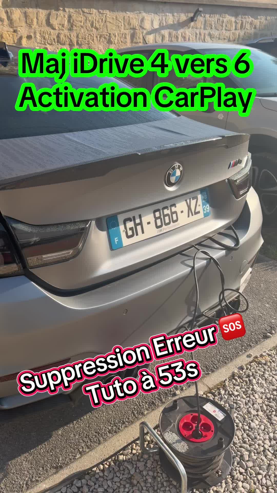 BMW M4 F82 : passage iDrive 6 + CarPlay + suppression erreur SOS